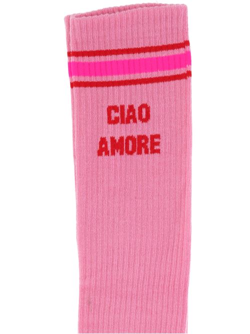 Calzini lunghi Ciao Amore rosa Giada Benincasa | 290206